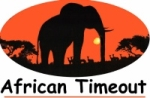 African Timeout logo: elephant at sunset